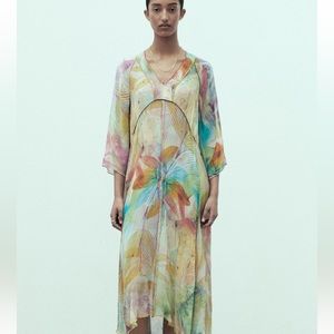 New Zara printed limited edition maxi dress